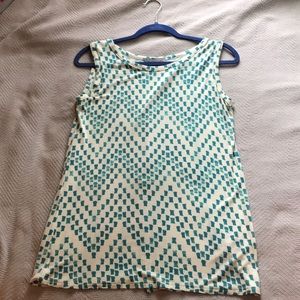 Loveappella sleeveless split back blouse